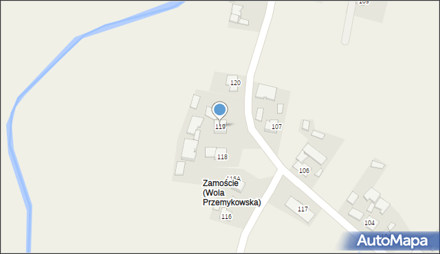 Wola Przemykowska, Wola Przemykowska, 119, mapa Wola Przemykowska