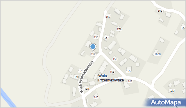 Wola Przemykowska, Wola Przemykowska, 152, mapa Wola Przemykowska