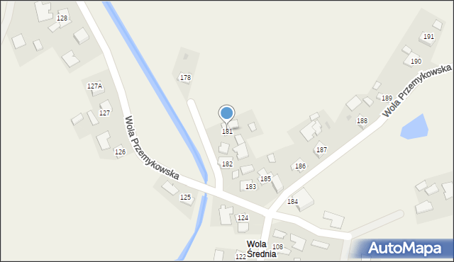 Wola Przemykowska, Wola Przemykowska, 181, mapa Wola Przemykowska