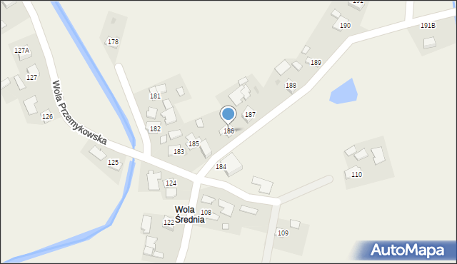 Wola Przemykowska, Wola Przemykowska, 186, mapa Wola Przemykowska