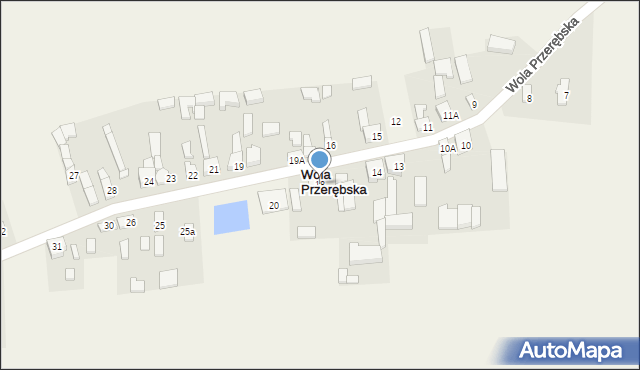 Wola Przerębska, Wola Przerębska, 18, mapa Wola Przerębska