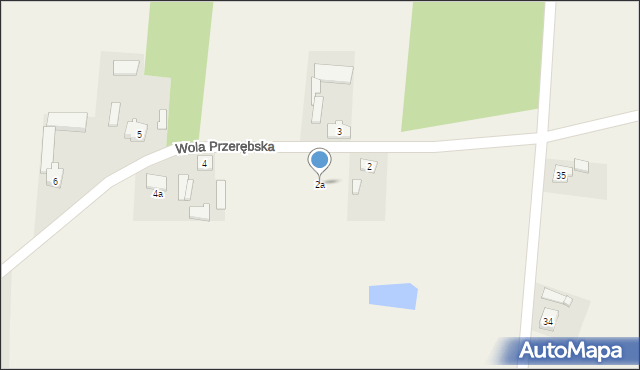 Wola Przerębska, Wola Przerębska, 2a, mapa Wola Przerębska