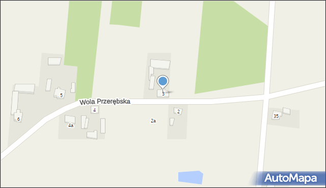 Wola Przerębska, Wola Przerębska, 3, mapa Wola Przerębska