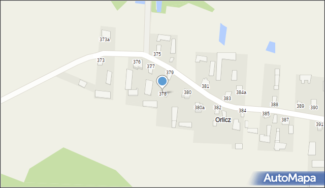 Wola Przybysławska, Wola Przybysławska, 378, mapa Wola Przybysławska