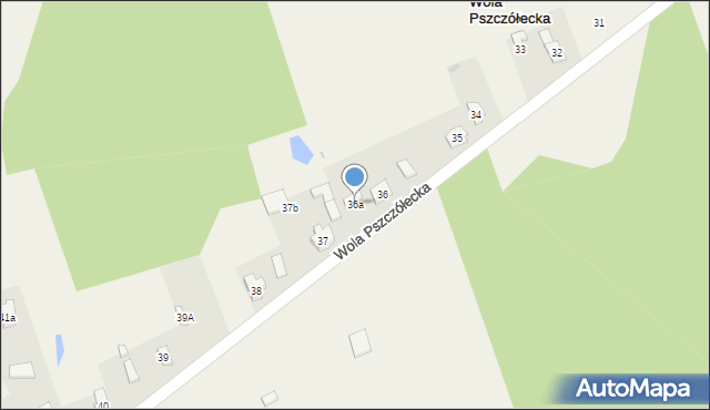 Wola Pszczółecka, Wola Pszczółecka, 36a, mapa Wola Pszczółecka