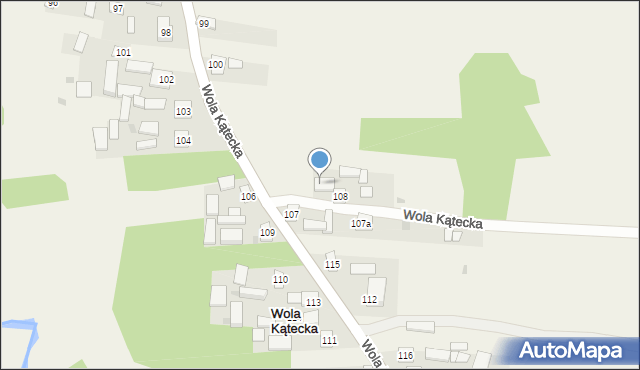 Wola Radzięcka, Wola Radzięcka, 108A, mapa Wola Radzięcka