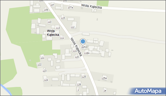 Wola Radzięcka, Wola Radzięcka, 118, mapa Wola Radzięcka