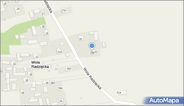 Wola Radzięcka, Wola Radzięcka, 32a, mapa Wola Radzięcka