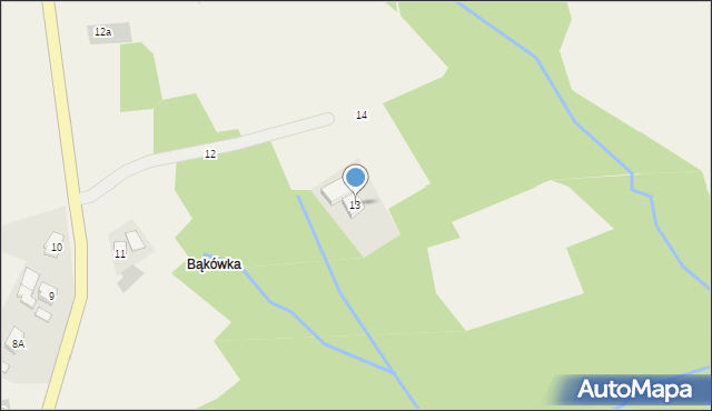 Wola Rafałowska, Wola Rafałowska, 13, mapa Wola Rafałowska