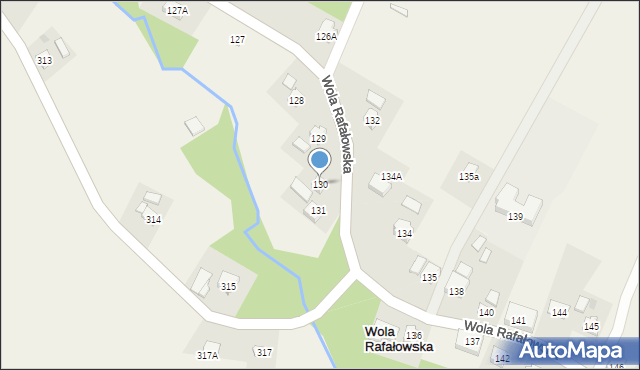 Wola Rafałowska, Wola Rafałowska, 130, mapa Wola Rafałowska