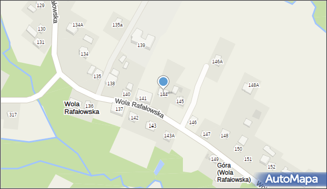 Wola Rafałowska, Wola Rafałowska, 144, mapa Wola Rafałowska