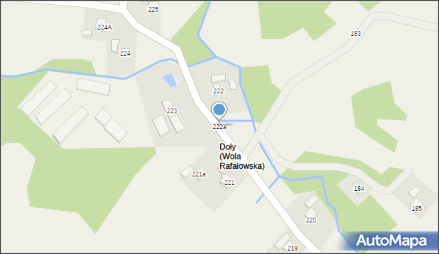 Wola Rafałowska, Wola Rafałowska, 222a, mapa Wola Rafałowska