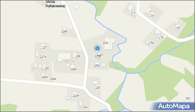 Wola Rafałowska, Wola Rafałowska, 225B, mapa Wola Rafałowska