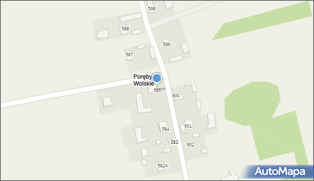 Wola Raniżowska, Wola Raniżowska, 585, mapa Wola Raniżowska