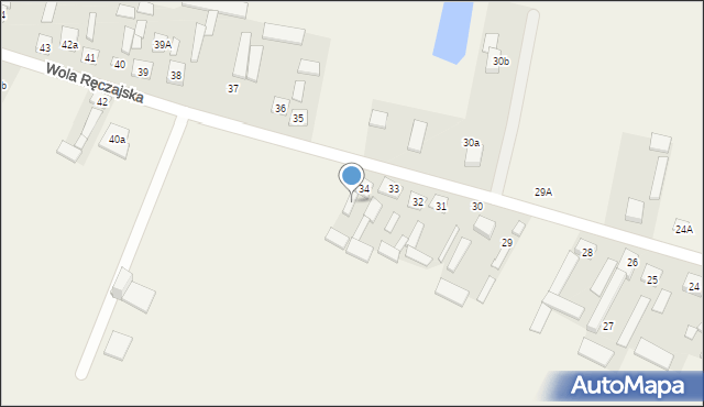 Wola Ręczajska, Wola Ręczajska, 34a, mapa Wola Ręczajska