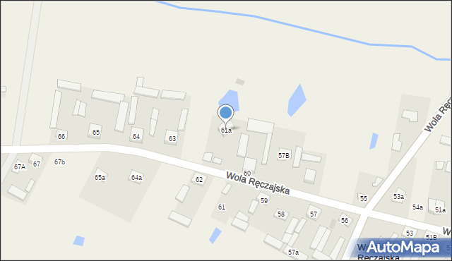 Wola Ręczajska, Wola Ręczajska, 61a, mapa Wola Ręczajska