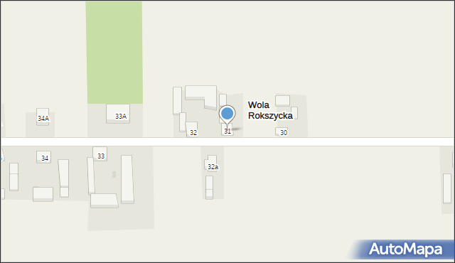 Wola Rokszycka, Wola Rokszycka, 31, mapa Wola Rokszycka