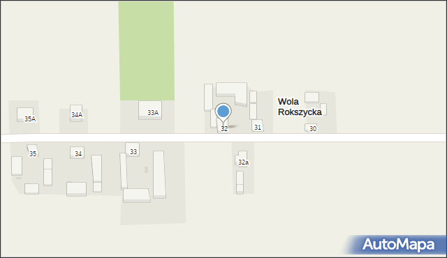 Wola Rokszycka, Wola Rokszycka, 32, mapa Wola Rokszycka