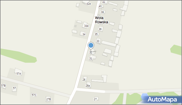 Wola Rowska, Wola Rowska, 32, mapa Wola Rowska
