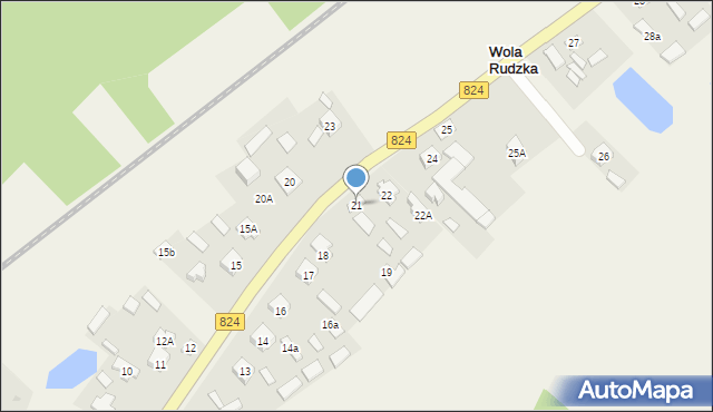 Wola Rudzka, Wola Rudzka, 21, mapa Wola Rudzka