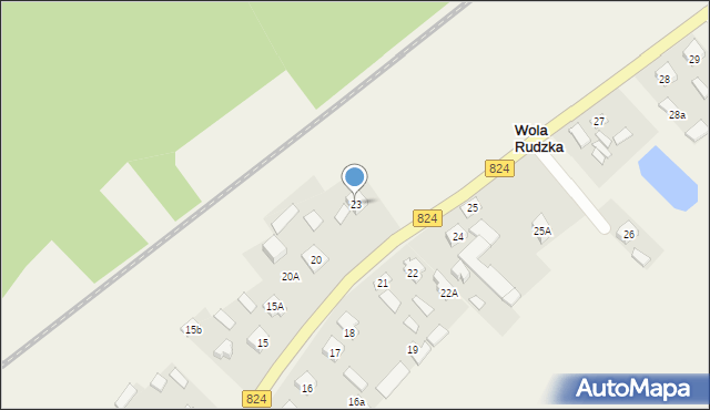 Wola Rudzka, Wola Rudzka, 23, mapa Wola Rudzka