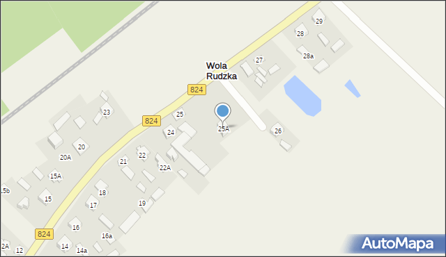 Wola Rudzka, Wola Rudzka, 25A, mapa Wola Rudzka