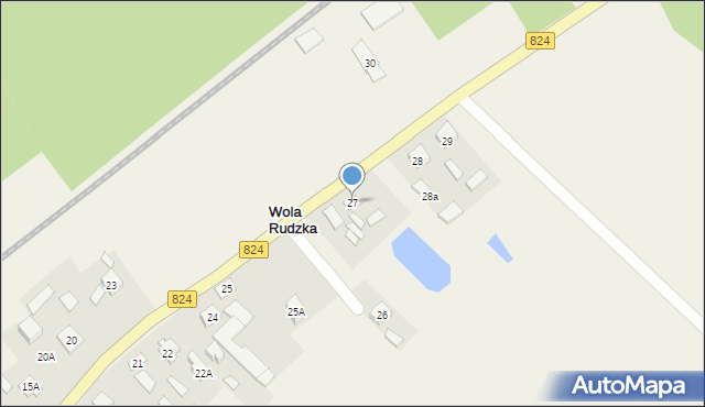 Wola Rudzka, Wola Rudzka, 27, mapa Wola Rudzka