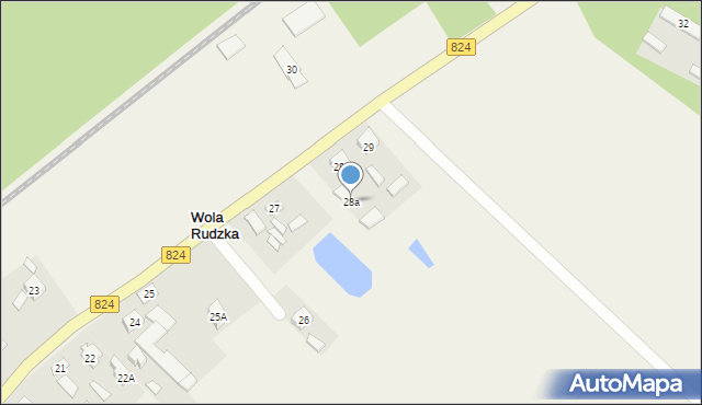 Wola Rudzka, Wola Rudzka, 28a, mapa Wola Rudzka