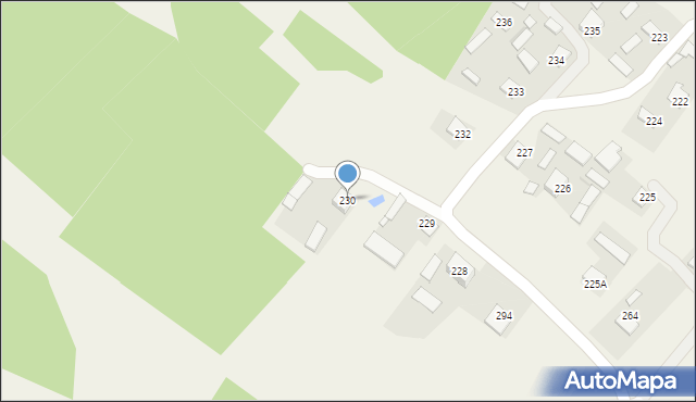Wola Rzeczycka, Wola Rzeczycka, 230, mapa Wola Rzeczycka