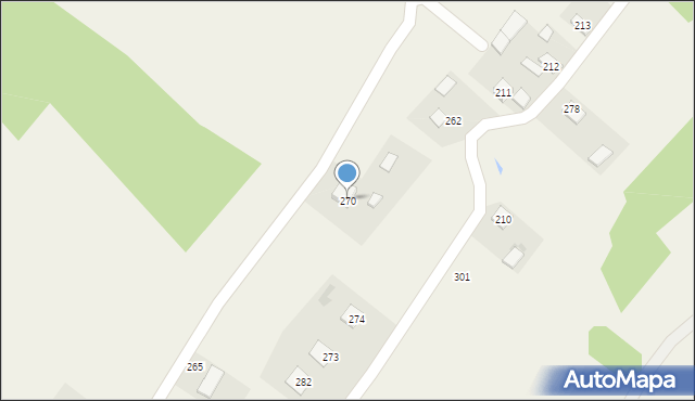 Wola Rzeczycka, Wola Rzeczycka, 270, mapa Wola Rzeczycka