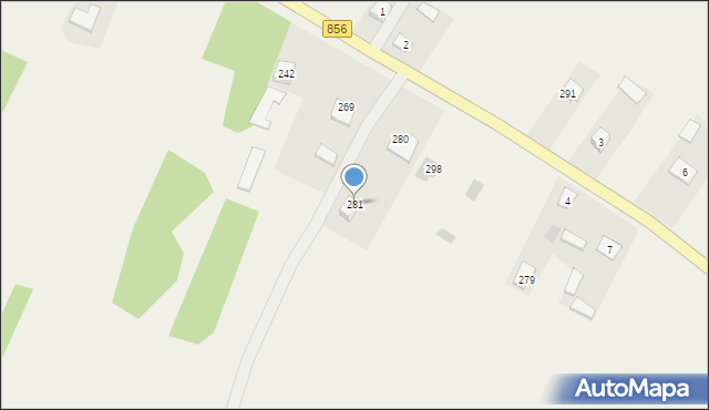 Wola Rzeczycka, Wola Rzeczycka, 281, mapa Wola Rzeczycka