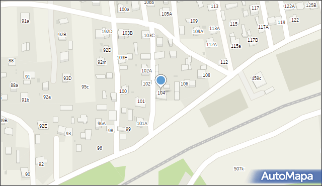 Wola Rzędzińska, Wola Rzędzińska, 104, mapa Wola Rzędzińska