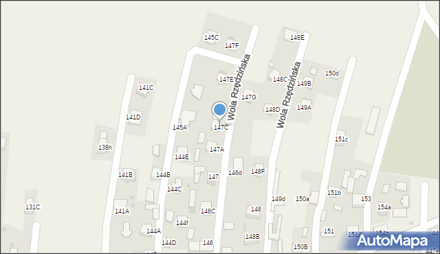 Wola Rzędzińska, Wola Rzędzińska, 147C, mapa Wola Rzędzińska