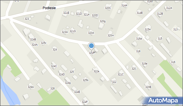 Wola Rzędzińska, Wola Rzędzińska, 321F, mapa Wola Rzędzińska