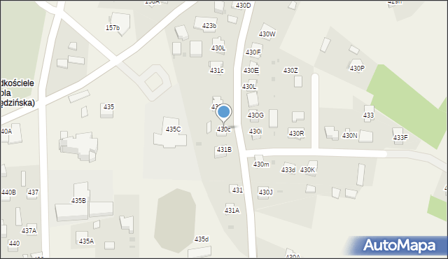 Wola Rzędzińska, Wola Rzędzińska, 430c, mapa Wola Rzędzińska