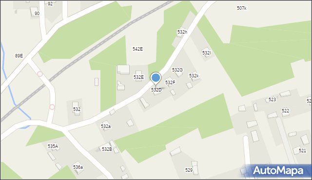 Wola Rzędzińska, Wola Rzędzińska, 532D, mapa Wola Rzędzińska