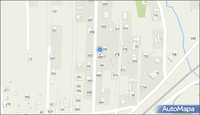 Wola Rzędzińska, Wola Rzędzińska, 66D, mapa Wola Rzędzińska