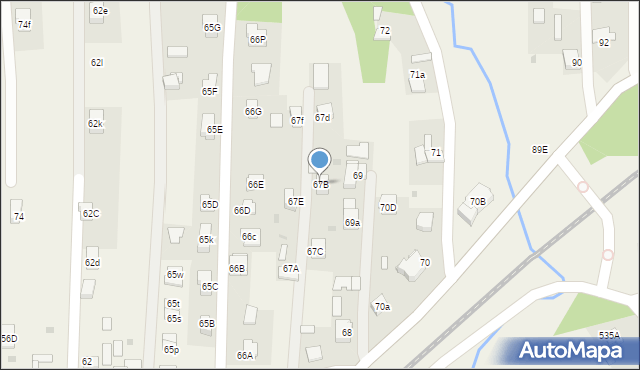 Wola Rzędzińska, Wola Rzędzińska, 67B, mapa Wola Rzędzińska