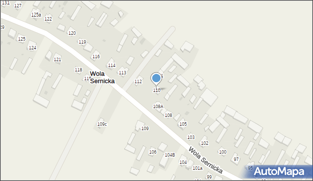 Wola Sernicka, Wola Sernicka, 110, mapa Wola Sernicka