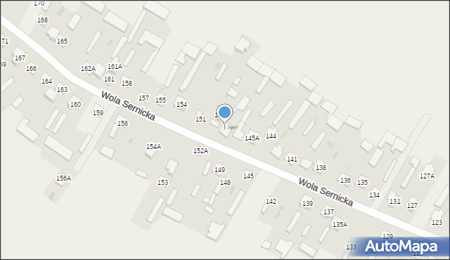 Wola Sernicka, Wola Sernicka, 149A, mapa Wola Sernicka