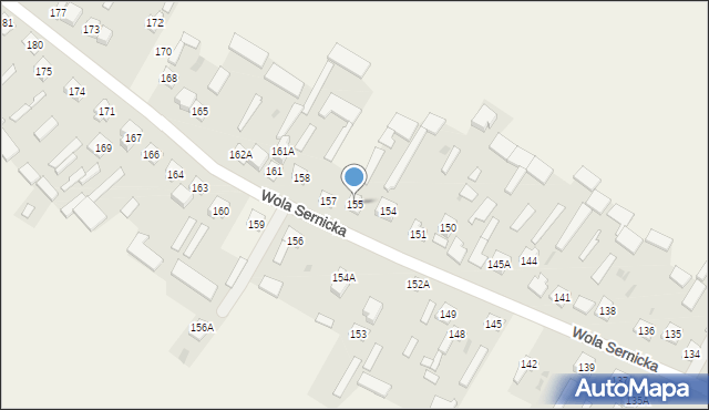 Wola Sernicka, Wola Sernicka, 155, mapa Wola Sernicka