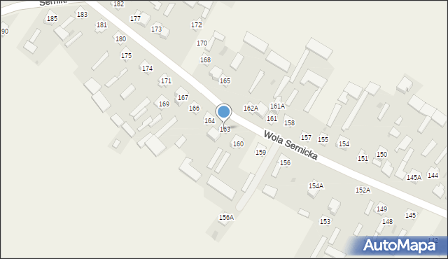 Wola Sernicka, Wola Sernicka, 163, mapa Wola Sernicka
