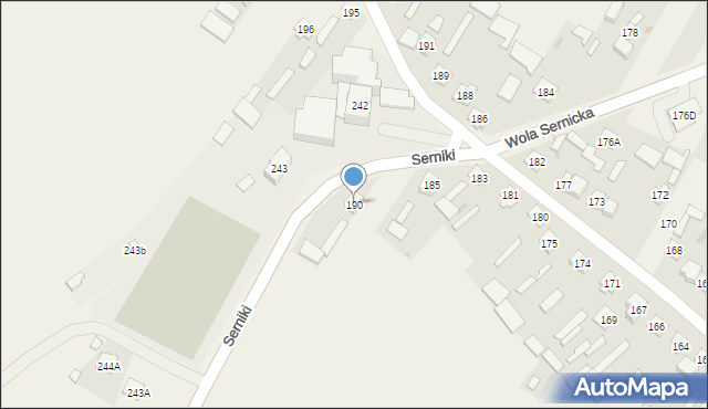 Wola Sernicka, Wola Sernicka, 190, mapa Wola Sernicka