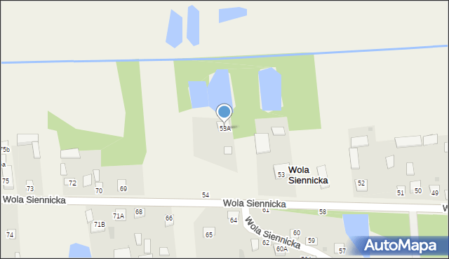 Wola Siennicka, Wola Siennicka, 53A, mapa Wola Siennicka