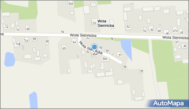 Wola Siennicka, Wola Siennicka, 60A, mapa Wola Siennicka