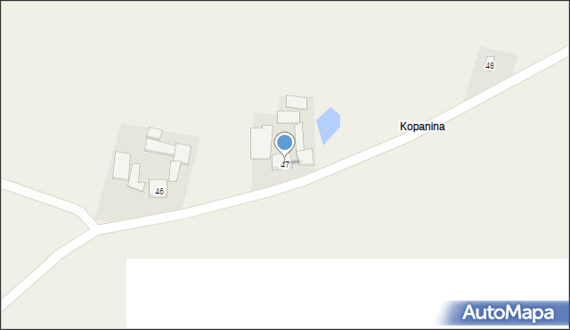 Wola Skarbkowa, Wola Skarbkowa, 47, mapa Wola Skarbkowa