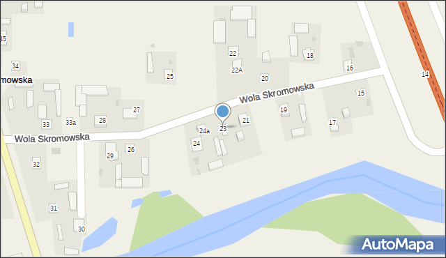 Wola Skromowska, Wola Skromowska, 23, mapa Wola Skromowska