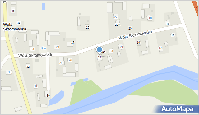 Wola Skromowska, Wola Skromowska, 24, mapa Wola Skromowska