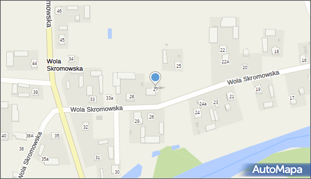 Wola Skromowska, Wola Skromowska, 27, mapa Wola Skromowska