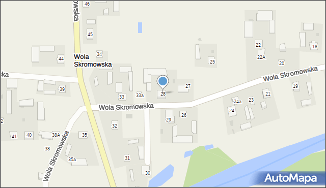 Wola Skromowska, Wola Skromowska, 28, mapa Wola Skromowska